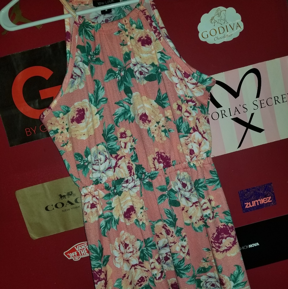 floral skater dress size M